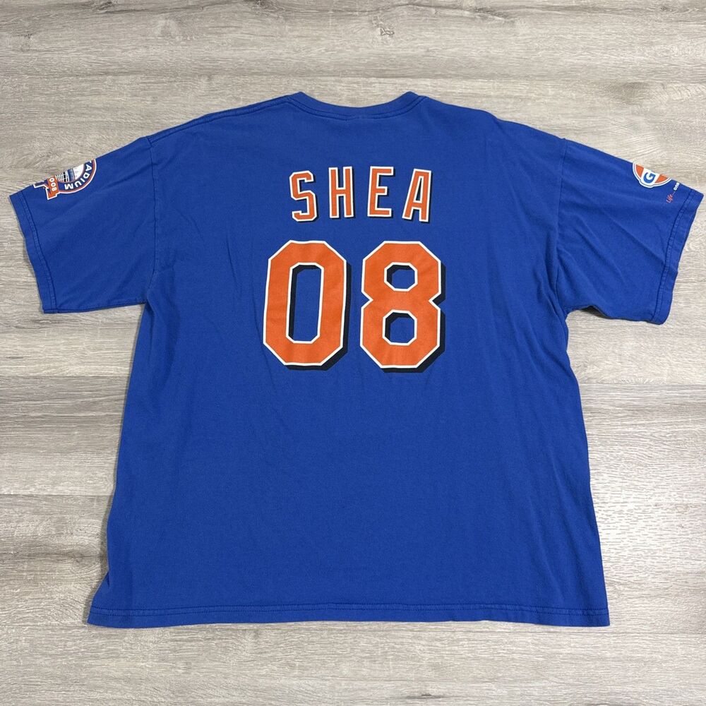 Shea Stadium Shirt New York Mets 2008 Final Season Blue Men’s XL